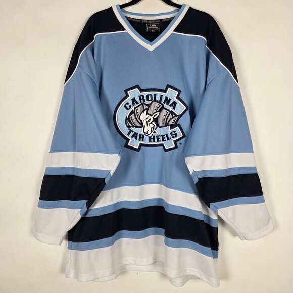 Vintage Colosseum North Carolina Tar Heels Hockey Mens 2XB Big & Tall Jersey - Picture 1 of 8